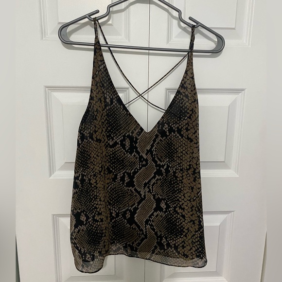 ZARA snakeskin print top - Picture 3 of 3